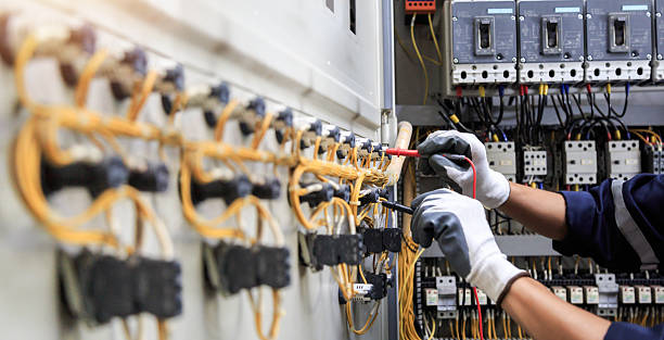 Professional Electrician technician working in Lowell, IN